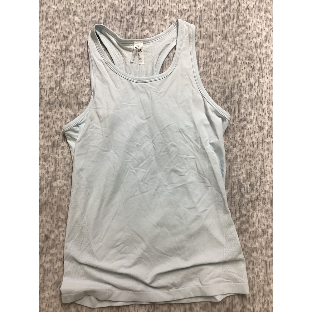 DSG Girls Light Blue Racerback Tank Top Athletic Performance Shirt Size L NWOT